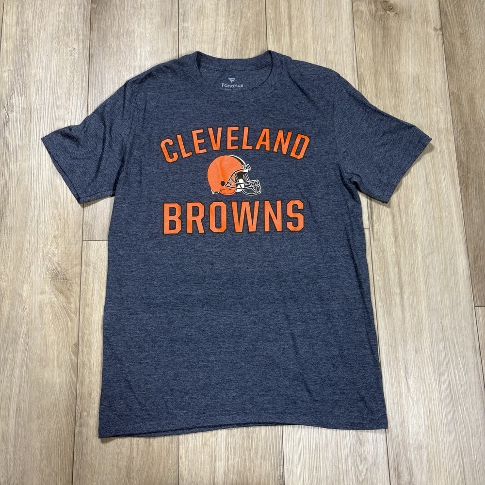 Cleveland Browns‎ Tshirt Football Gray Adult Sz Medium M Fanatics Short Sleeve